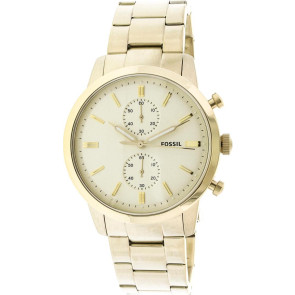 Uhrenarmband Fossil FS5348 Rostfreier Stahl Vergoldet 22mm